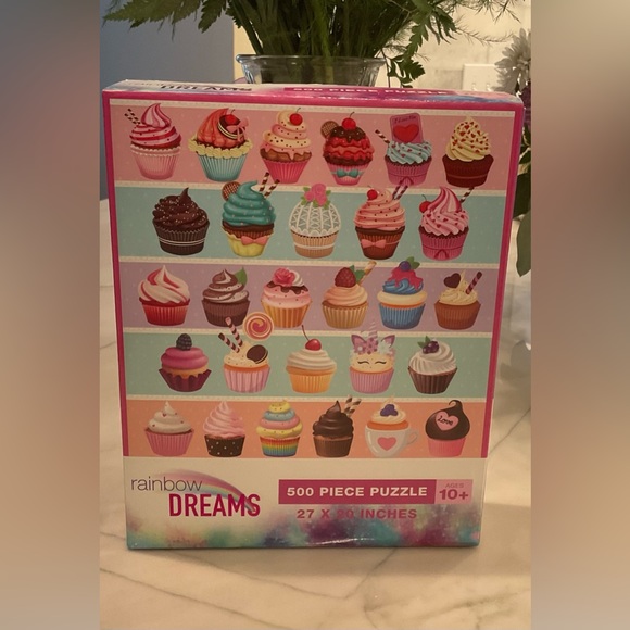 Rainbow dreams Other - Jigsaw puzzle Cupcake 500 Piece NWT